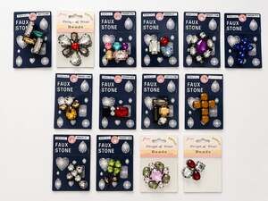 Fiona Design & Wear Faux Stone Decorative Embellishments and Bead Assortment Lot